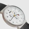 Ure>BRAUN Gents Bn0035 Classic Chronograph Watch Sort Laederrem