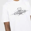 T-Shirts>Adidas Grafisk Logo T-Shirt Hvid