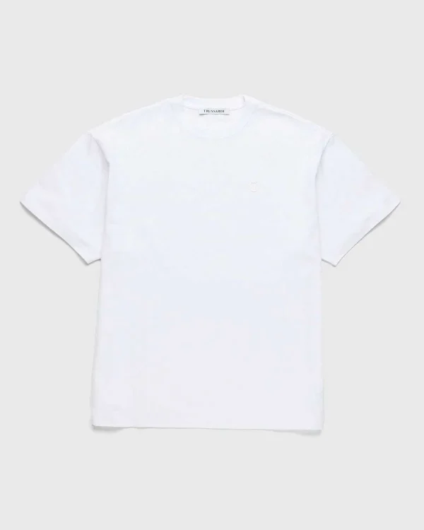 T-Shirts>Trussardi Greyhound T-Shirt Hvid