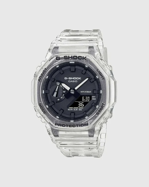 Ure>Casio G-Shock Ga-2100Ske-7Aer Gennemsigtig Hvid