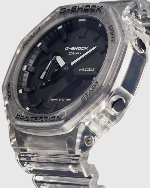 Ure>Casio G-Shock Ga-2100Ske-7Aer Gennemsigtig Hvid