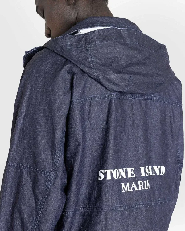 Overtøj>Stone Island Haette Linnedjakke Kongebla