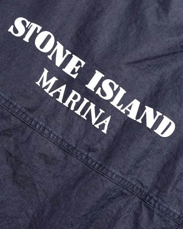 Overtøj>Stone Island Haette Linnedjakke Kongebla