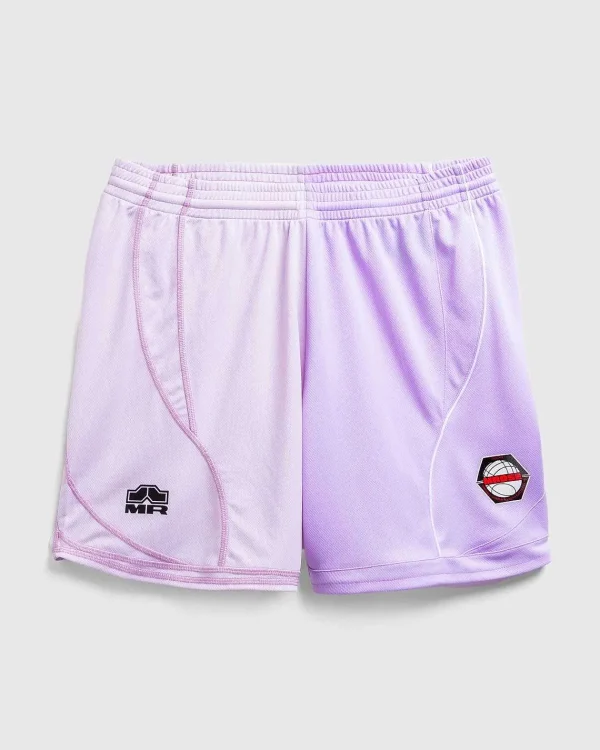 Shorts>Martine Rose Half And Half Football Short Lilac