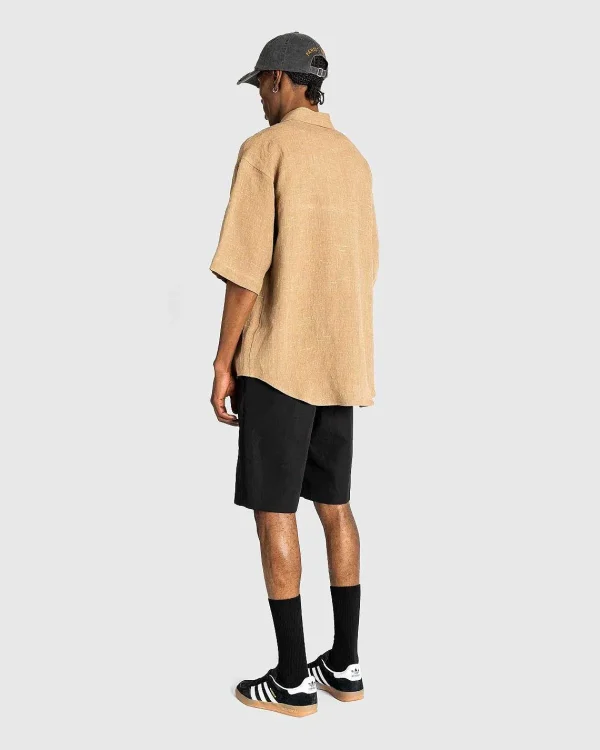 Shorts>Auralee Hard Twist Finx Linen Chino Shorts Sort