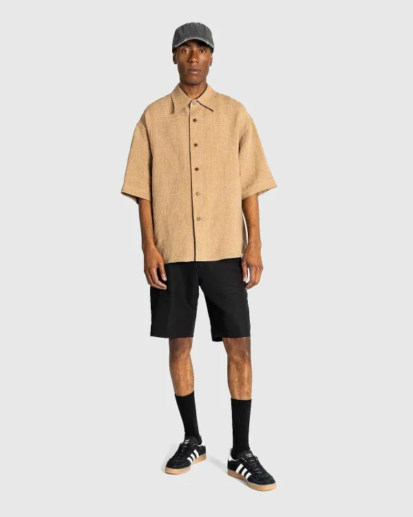 Shorts>Auralee Hard Twist Finx Linen Chino Shorts Sort