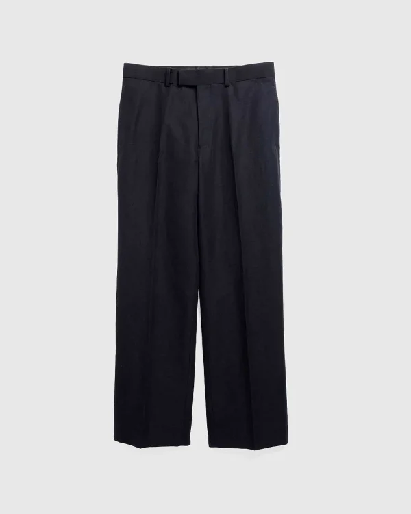 Bukser>Auralee Hard Twist Finx Linen Chino Slacks Sort