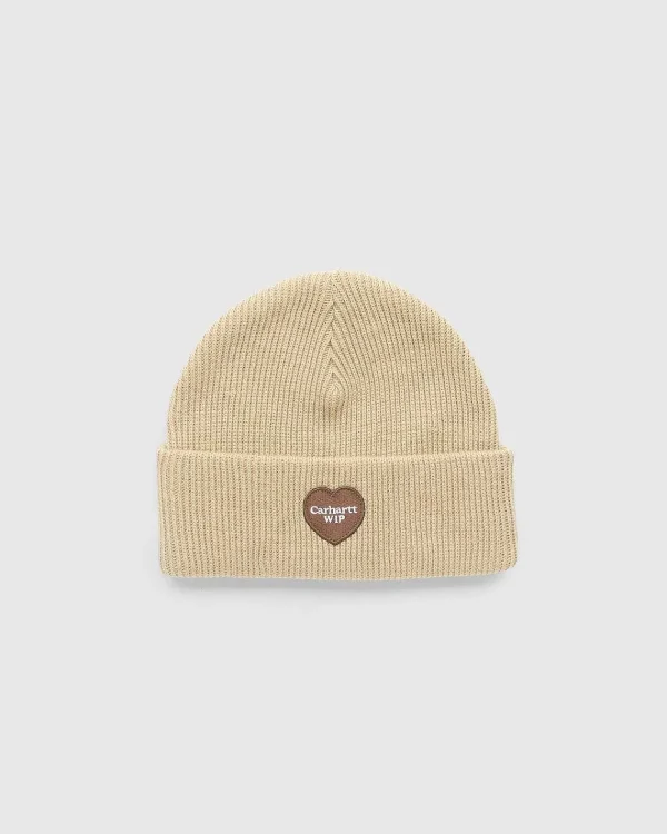 Vinter Tilbehør>Carhartt WIP Heart Patch Beanie Dusty Hamilton Brown