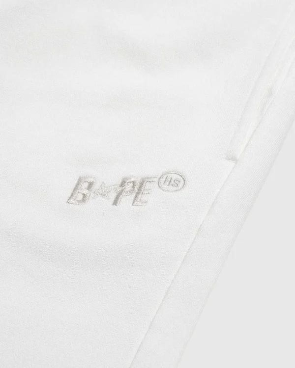 Bukser>BAPE Heavy Washed Sweat Pants Ivory