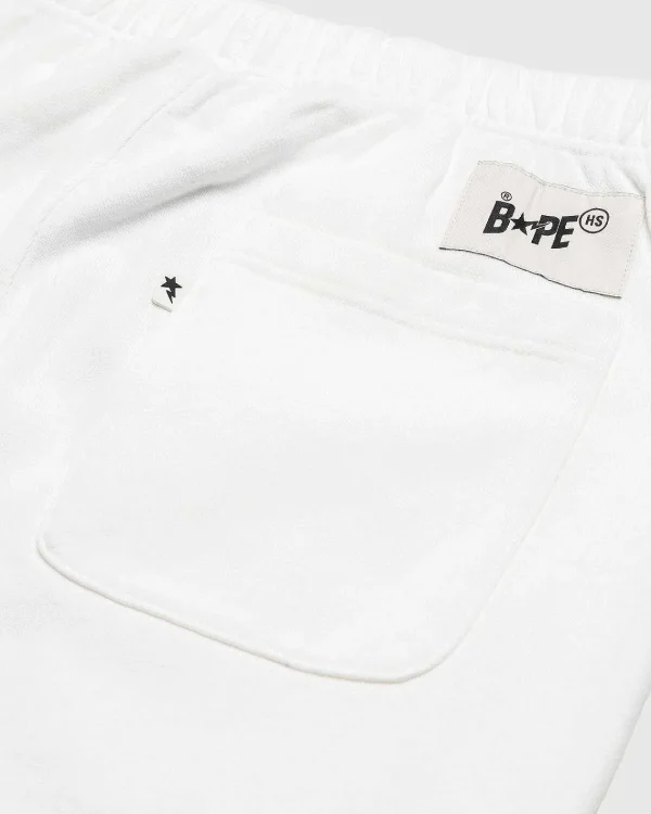 Bukser>BAPE Heavy Washed Sweat Pants Ivory