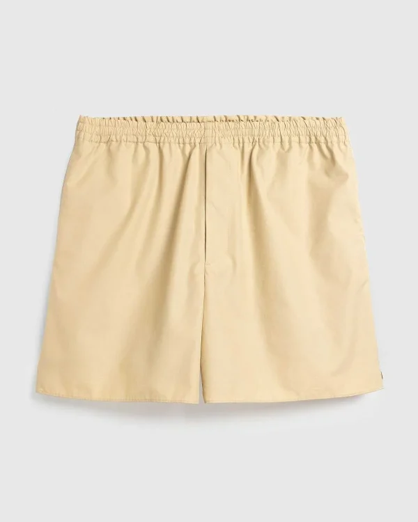 Shorts>Auralee High Count Finx Ox Shorts Beige