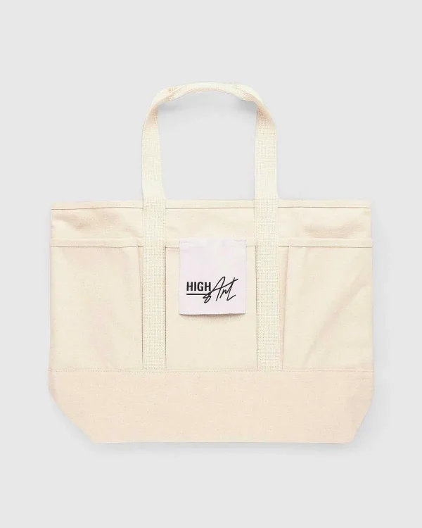 Tasker>Highsnobiety Highart Canvas Tote Bag Off-White