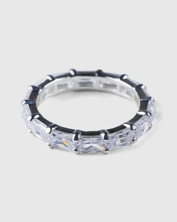 Smykker>Hatton Labs Horizon Eternity Ring Solv/Hvid