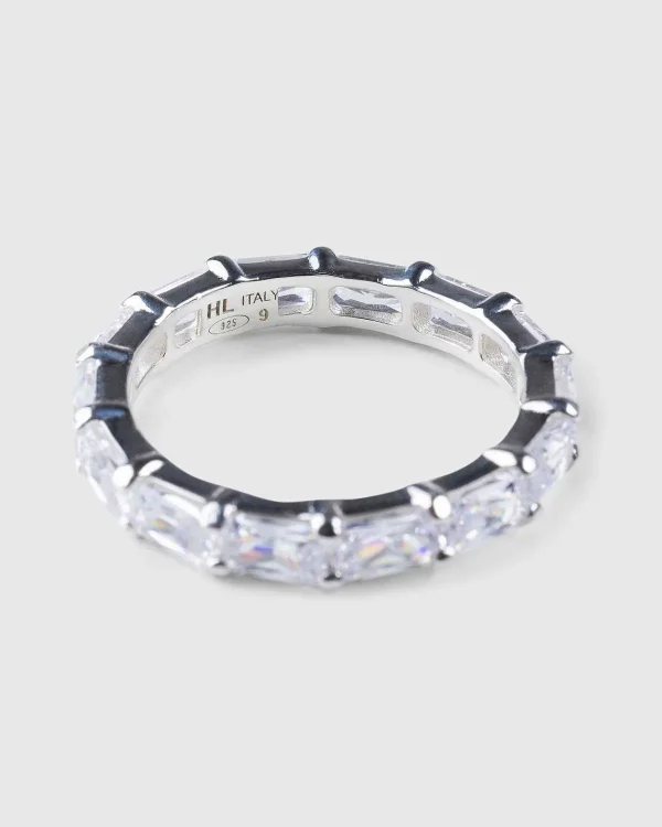 Smykker>Hatton Labs Horizon Eternity Ring Solv/Hvid