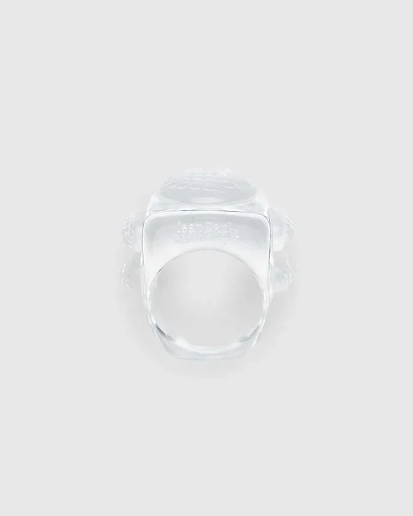 Smykker>Jean Paul Gaultier Ice Cube Ring Krystal