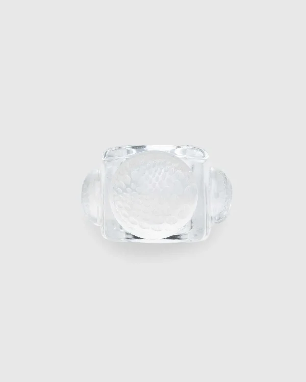 Smykker>Jean Paul Gaultier Ice Cube Ring Krystal