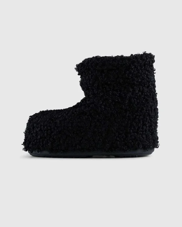 Støvler>Moon Boot Icon Low Faux Curly Boots Black