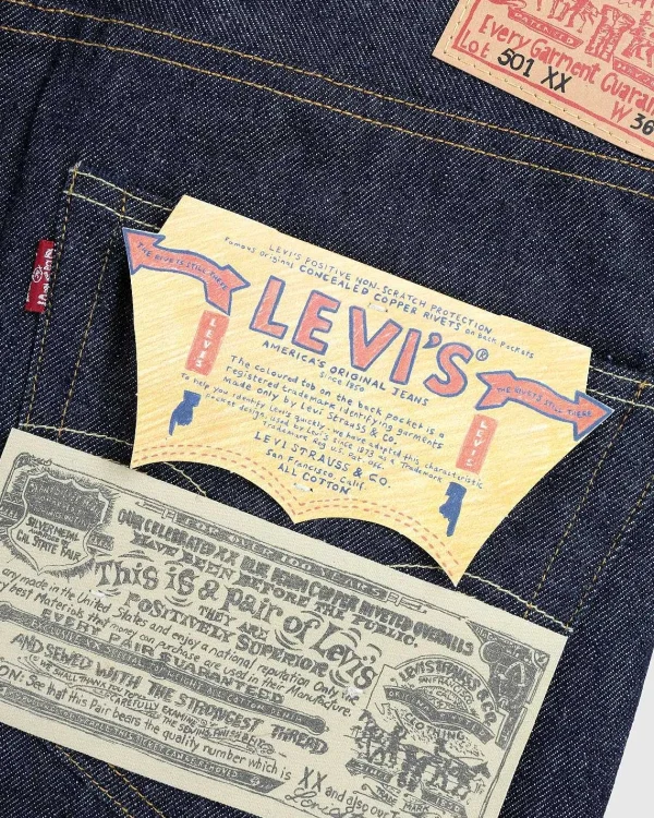 Bukser>Levi's 1955 501 Jeans Mork Indigo Flad Finish