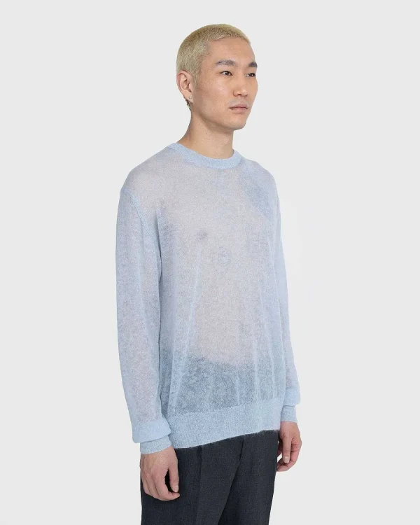 Strik>Auralee Kid Mohair Sheer Knit Lysebla