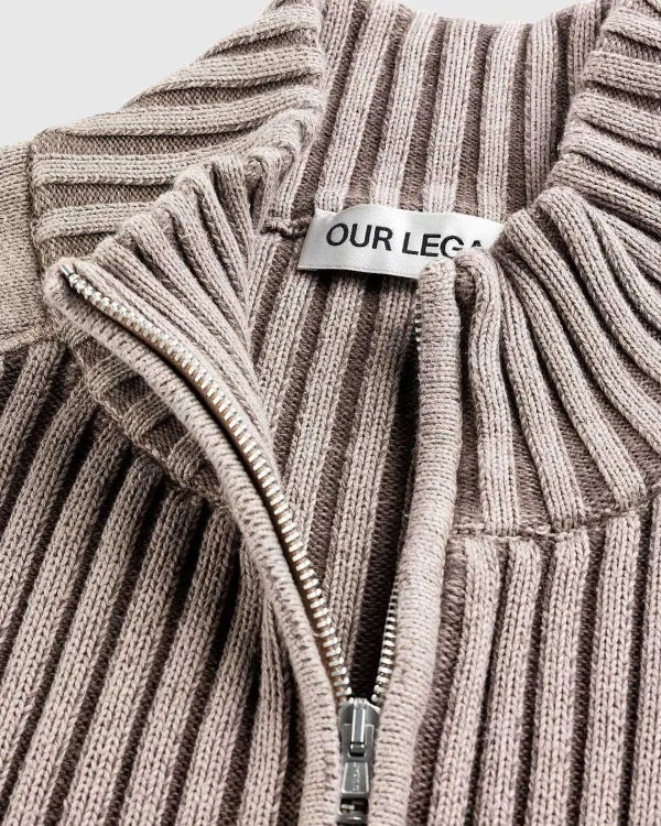 Strik>Our Legacy Klassisk Cardigan Med Lynlas Pink Stobt Bomuld Cash