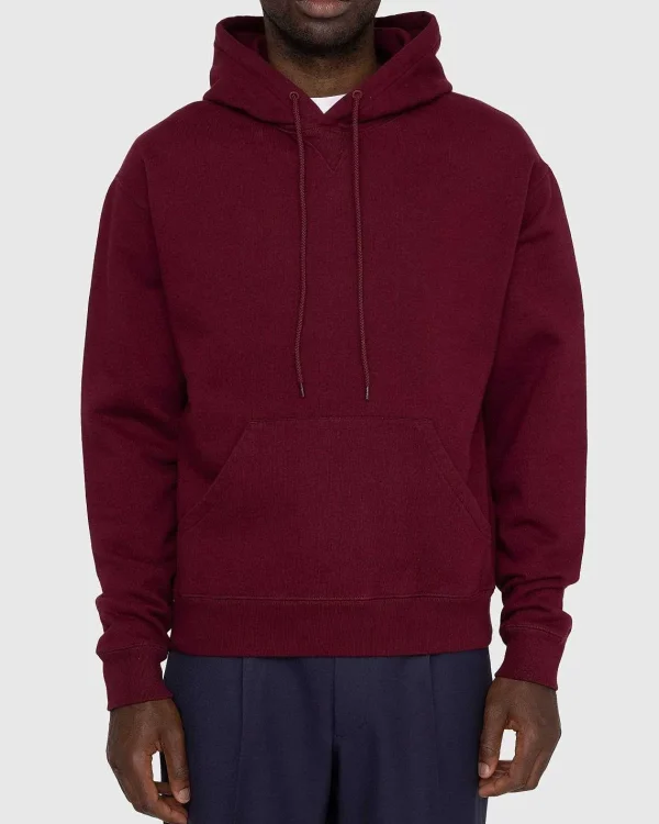 Sveder>Highsnobiety Klassisk Fleece-Haettetroje Bordeaux