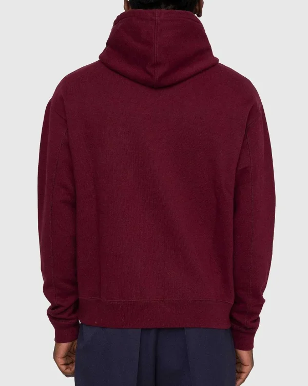 Sveder>Highsnobiety Klassisk Fleece-Haettetroje Bordeaux