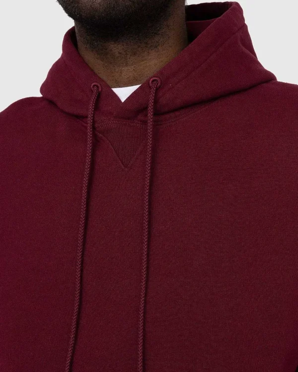 Sveder>Highsnobiety Klassisk Fleece-Haettetroje Bordeaux