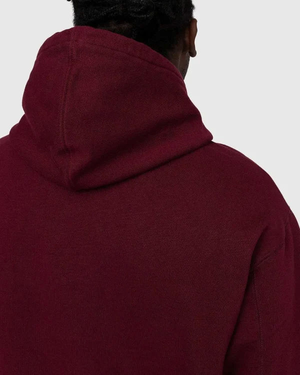 Sveder>Highsnobiety Klassisk Fleece-Haettetroje Bordeaux