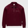 Sveder>Highsnobiety Klassisk Kvart Lynlas Fleece Bordeaux