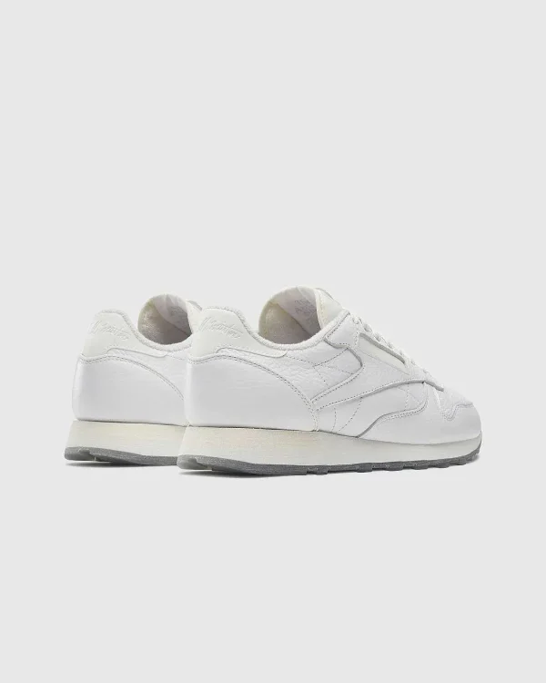 Sneakers>Reebok Klassisk Laeder Hvid/Kridt/Koldgra