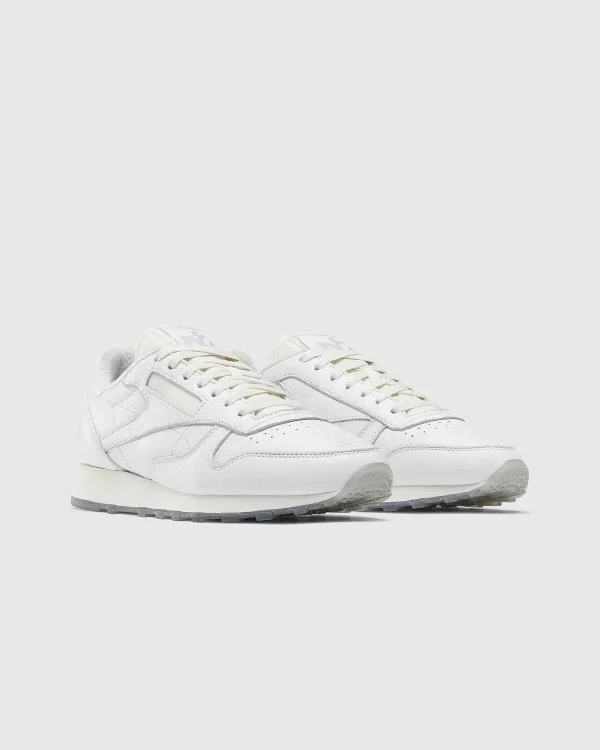 Sneakers>Reebok Klassisk Laeder Hvid/Kridt/Koldgra