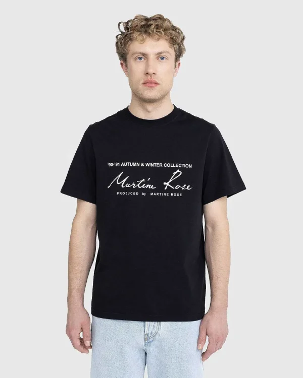 T-Shirts>Martine Rose Klassisk S/S T-Shirt Sort