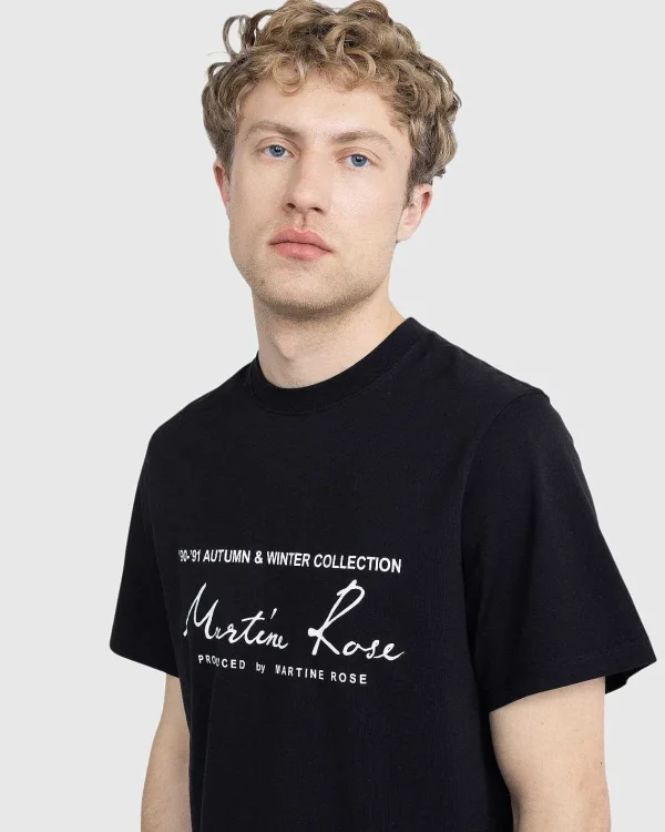 T-Shirts>Martine Rose Klassisk S/S T-Shirt Sort