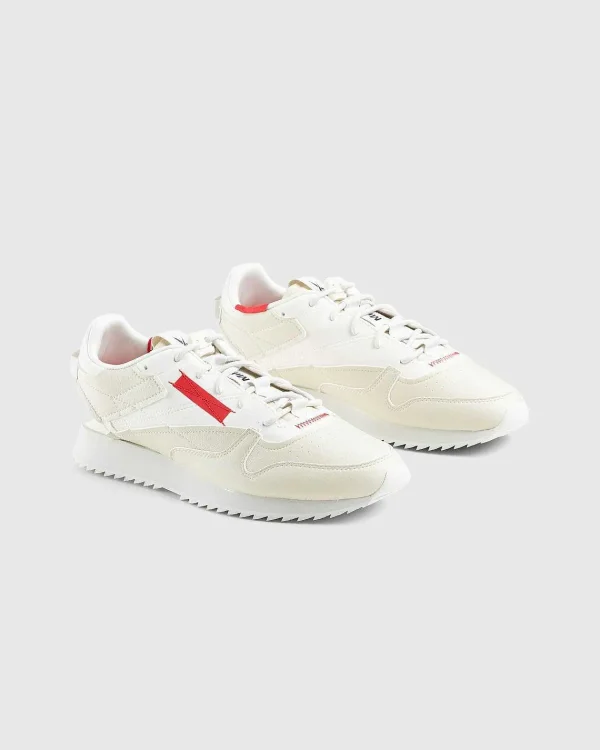 Sneakers>Reebok Klassisk Vegansk Miy Vintage Kridt/Vektorrod/Kernesort