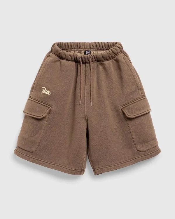 Shorts>Patta Klassiske Vaskede Cargo Joggingshorts Morel