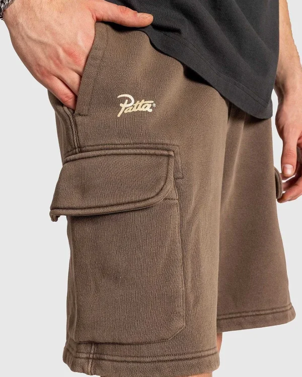 Shorts>Patta Klassiske Vaskede Cargo Joggingshorts Morel