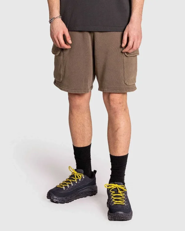 Shorts>Patta Klassiske Vaskede Cargo Joggingshorts Morel