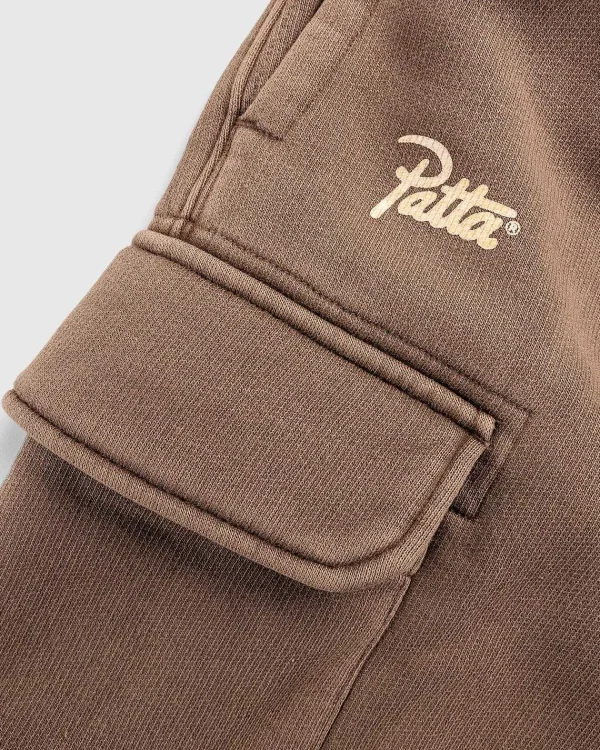 Shorts>Patta Klassiske Vaskede Cargo Joggingshorts Morel