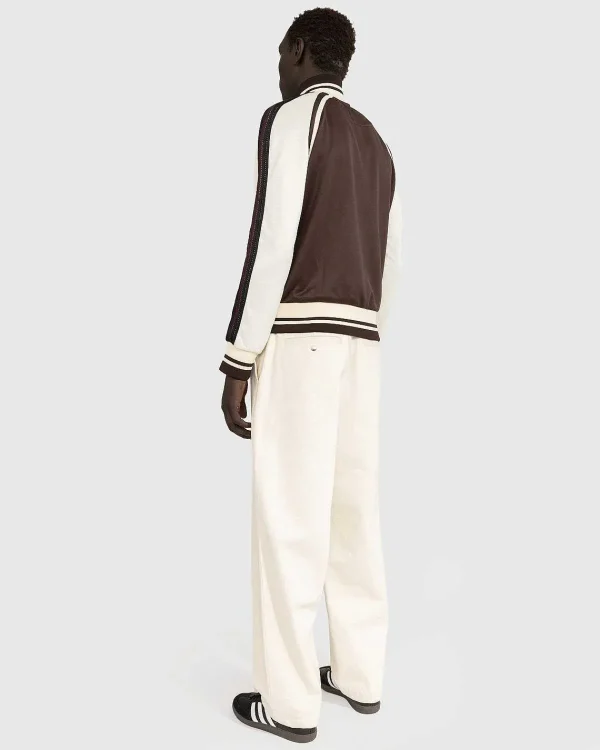 Overtøj>Wales Bonner Kola Track Top Chestnut Brown/Ivory