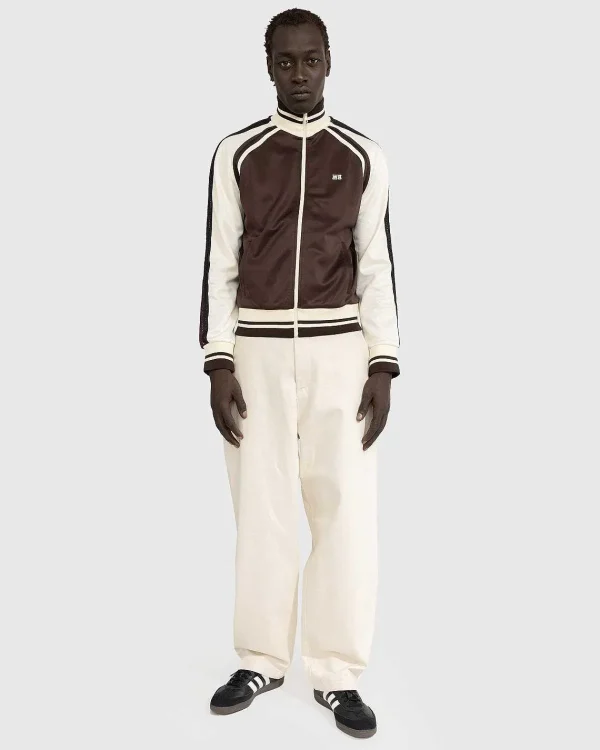 Overtøj>Wales Bonner Kola Track Top Chestnut Brown/Ivory