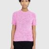 Strik>Acne Studios Kortaermet Crewneck Sweater Pink