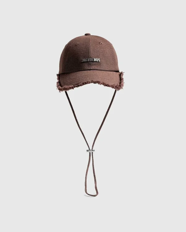 Hatte>JACQUEMUS La Casquette Artichaut Brun