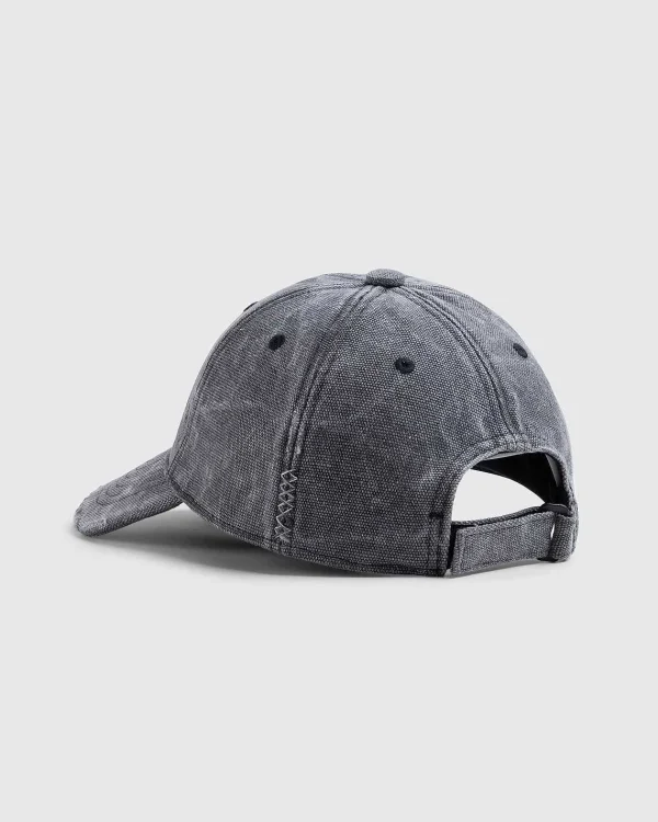 Hatte>Acne Studios Laeder Face Patch Cap Carbon Grey