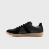 Sneakers>Maison Margiela Laeder Replica Sneakers Sort