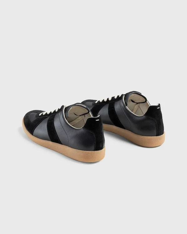 Sneakers>Maison Margiela Laeder Replica Sneakers Sort