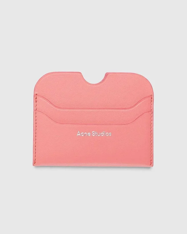 Tegnebøger>Acne Studios Laederkortholder Electric Pink