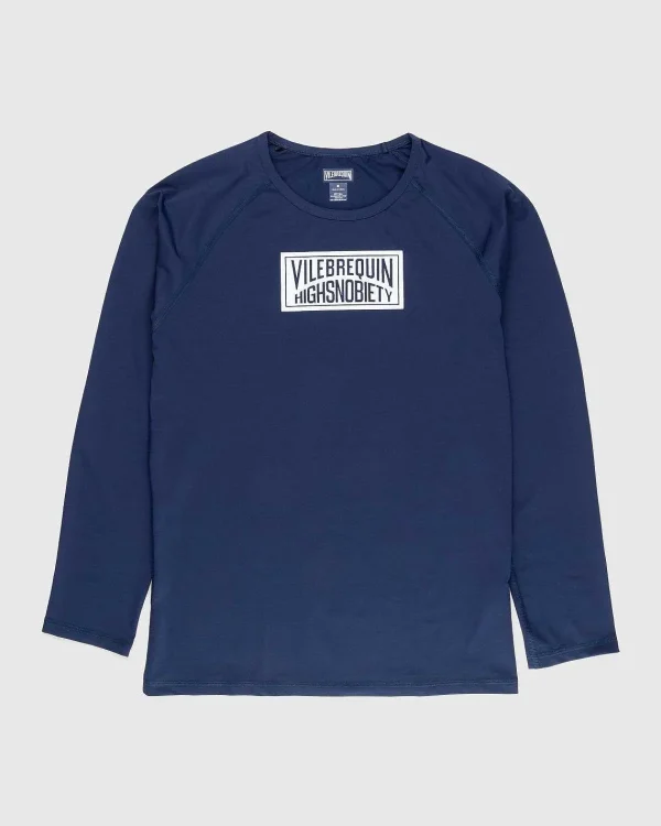 T-Shirts>Vilebrequin Langaermet Logo Rashguard Navy