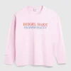 T-Shirts>Beigel Bake Langaermet Logo-T-Shirt Pink