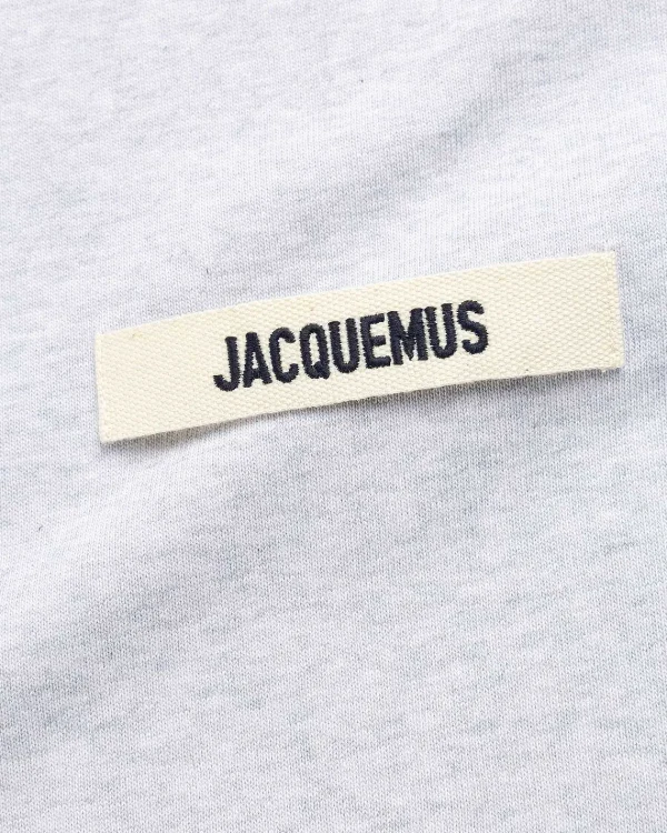 T-Shirts>JACQUEMUS Le T-Shirt Gros Grain Grey