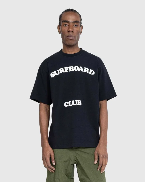 T-Shirts>Stockholm Surfboard Club Leaf Club T-Shirt Sort